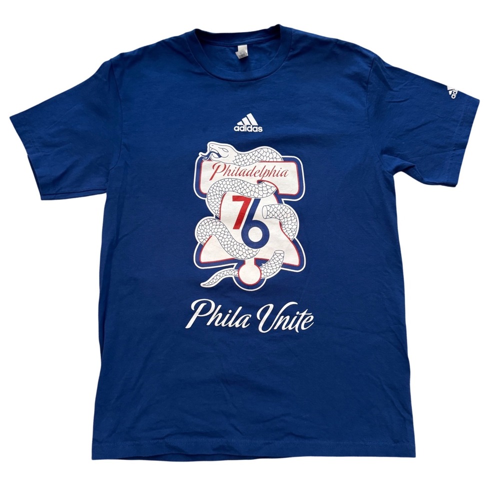 Adidas Philadelphia 76ers Phila Unite Tee Medium Blue
